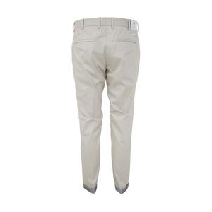 PT01 Men's Tapered Active Trousers with Reflective Cuffs Men WHITE Pants